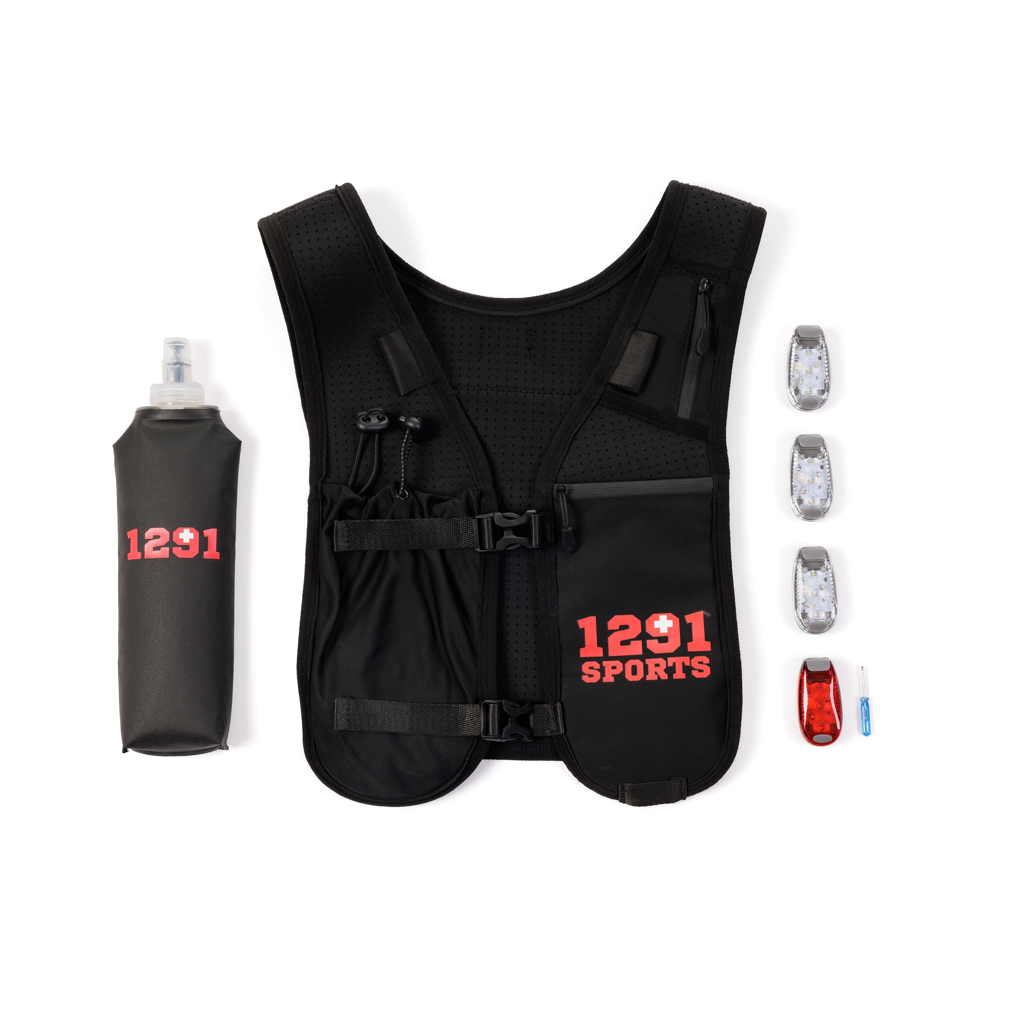 Gilet da corsa/trail + LED