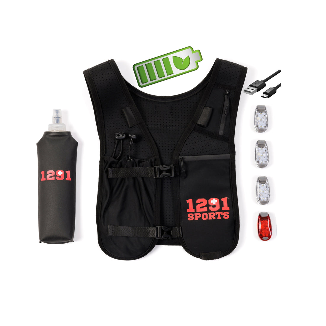 NOVITÀ - Gilet da corsa/trail + LED ricaricabili