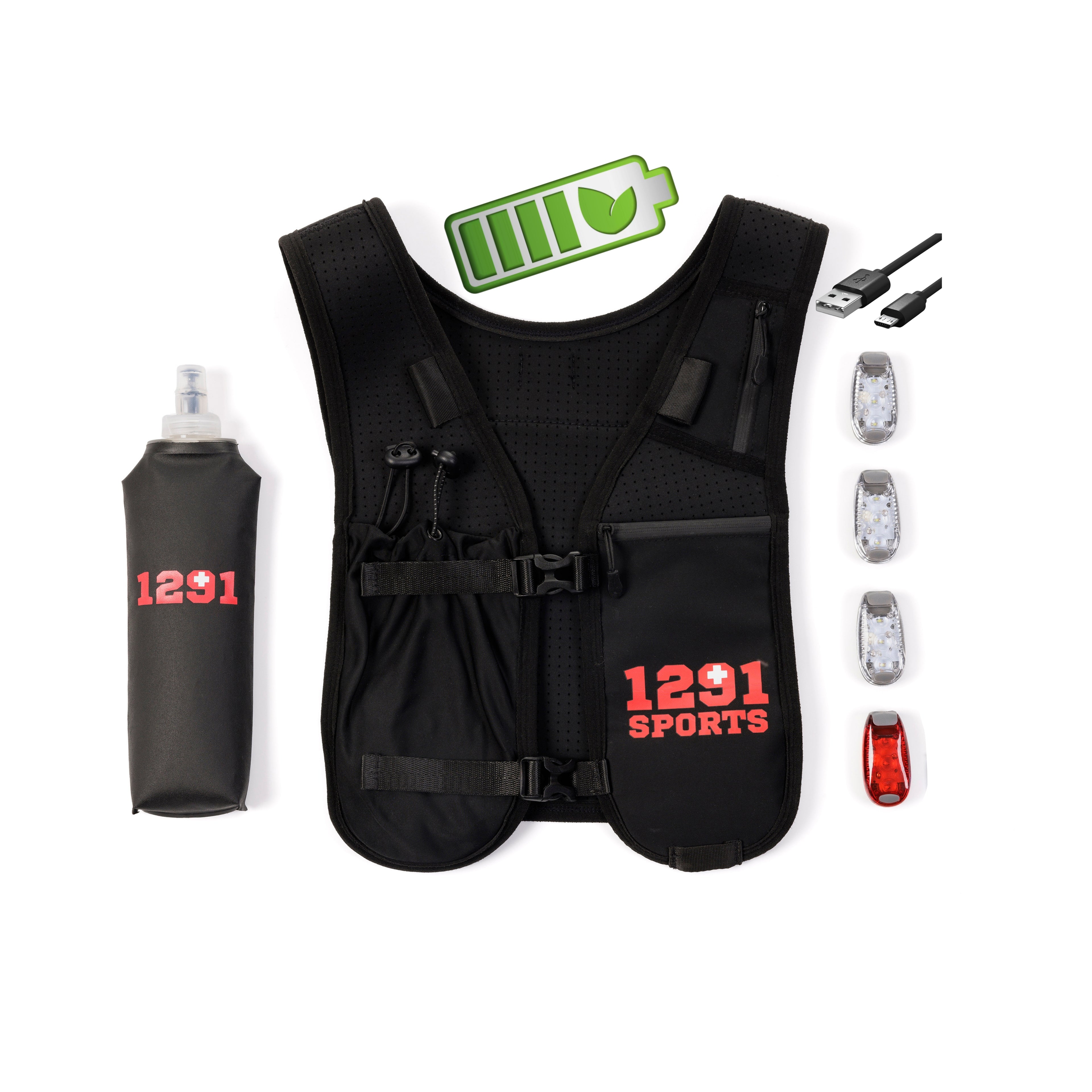 NOVITÀ - Gilet da corsa/trail + LED ricaricabili